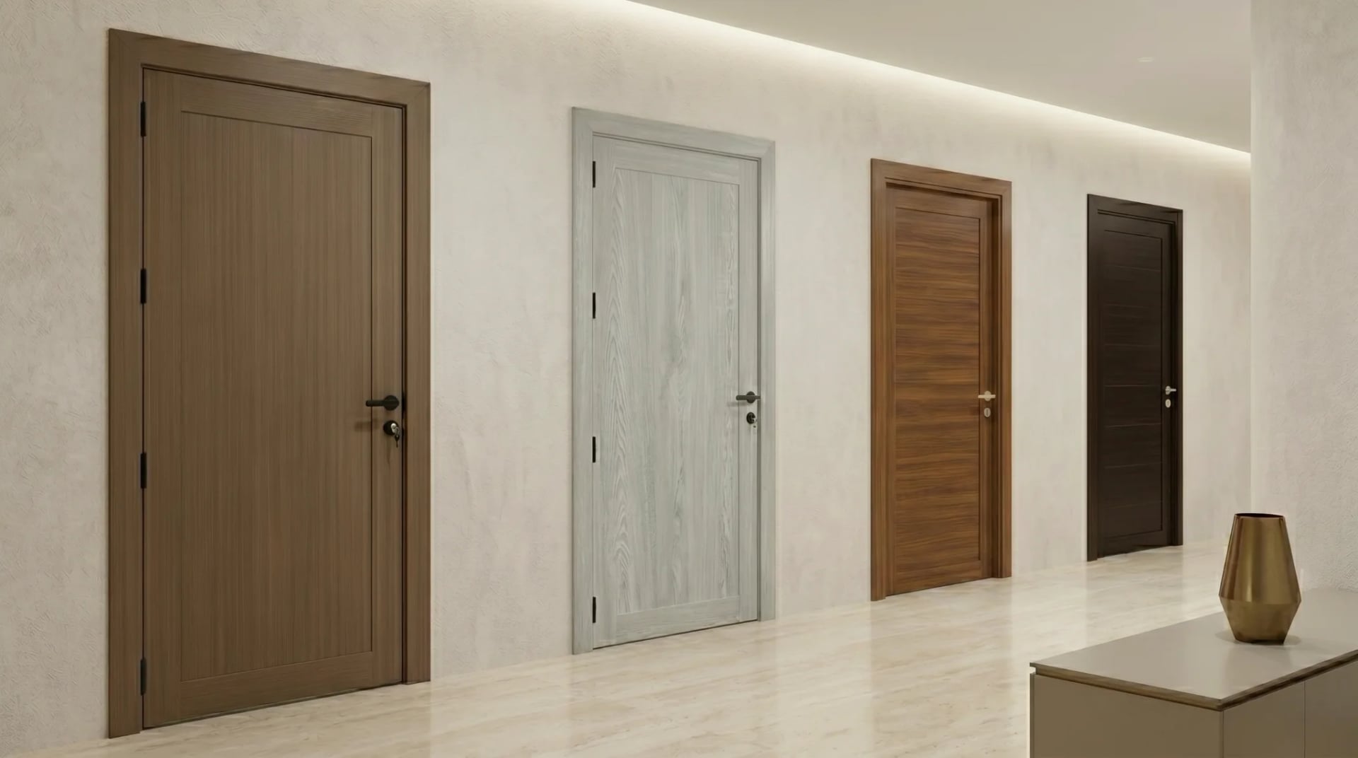 Latest Interior Door Design Trends in Saudi Arabia and the Gulf | Keybab Interior WPC Doors