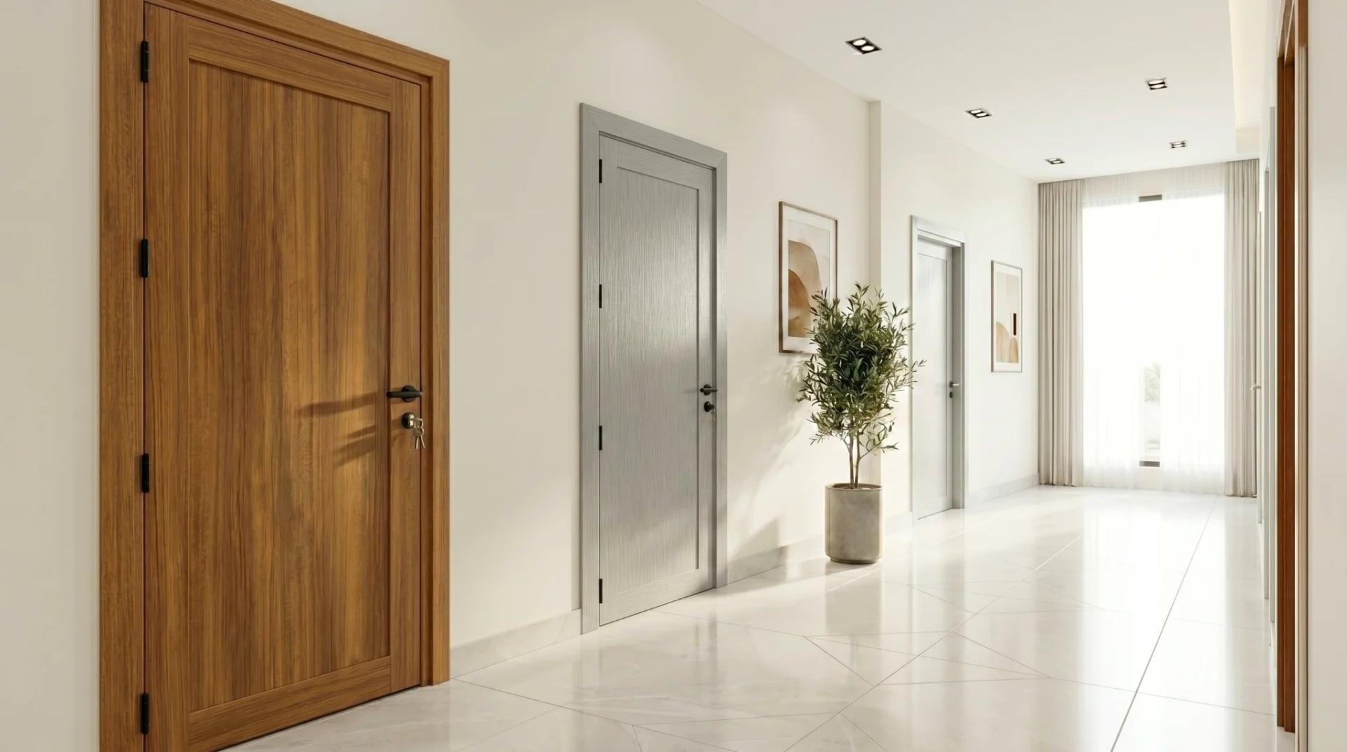 How to Choose the Right Interior Door Color | WPC Doors Saudi Arabia & GCC